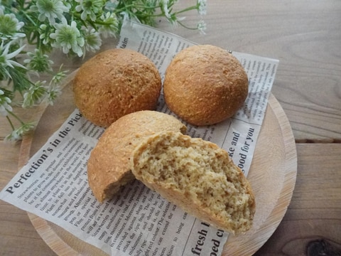 発酵なし!簡単!オートミールパン